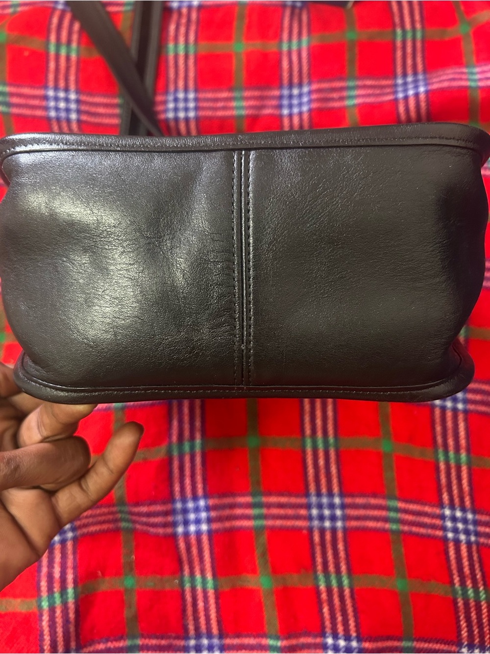 Coach Vintage Black Leather Crossbody Bag - Picture 5 of 7